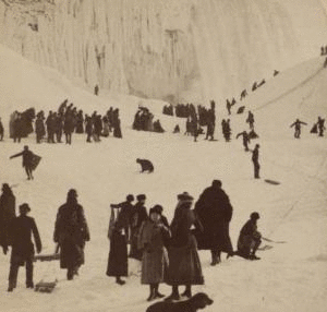 On the great ice mountain, Niagara Falls, U.S.A. 1860?-1905