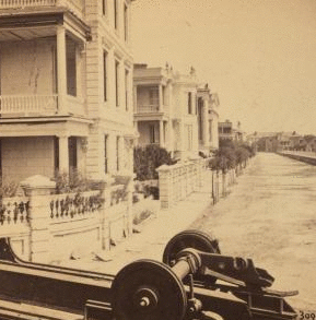 South Battery, looking north, Charleston, S.C. 1860?-1903?