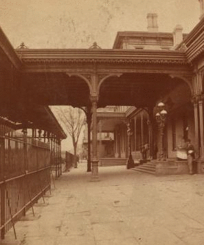 Front of Logan House, Altoona, Pa. Looking west. 1870?-1880?