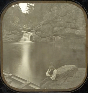 The pool, with the old man. 1863 1854-[1865?]