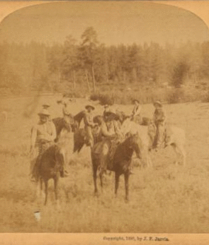 Group of cowboys, New Mexico, U.S.A. 1870?-1900?