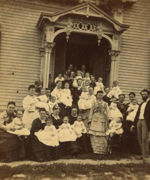 Baby Morse's birthday party. 1869?-1880?
