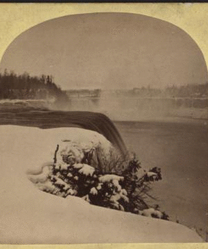 General view of Niagara [Falls] from American side. [1859?-1885?]