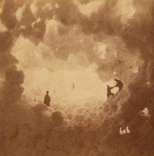 Snow cave, Rocky Mountains, Wasatch Range. Winter 1868. 1868 1865?-1897