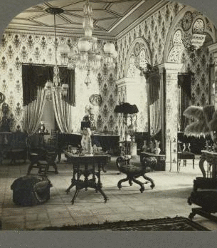Interior of One of the Finest Houses in Santiago de Cuba. 1900