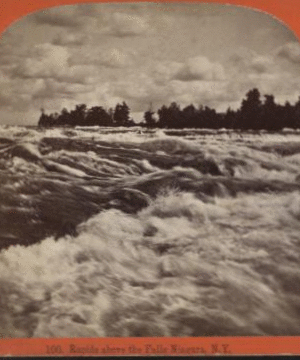 Rapids above the Falls, Niagara, N.Y. 1860?-1895?