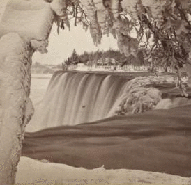 Indian Ice Tree and American Falls. [1859?-1865?]