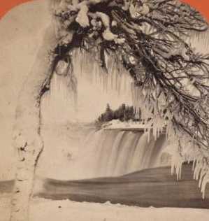 American Fall, through Ice Arch. 1865?-1880?