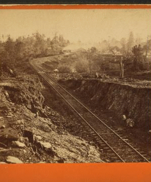 Road east of station at Auburn. 1866?-1872?