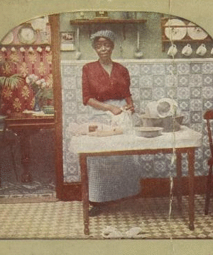 Mrs. Newlywed's new Wench Cook. [ca. 1900]
