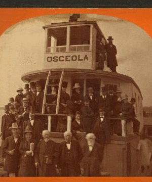 [Steamer 'Osceola' with passengers.] [ca. 1875] 1870?-1910?
