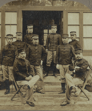 Officers of the Japanese Army at Peking. China.