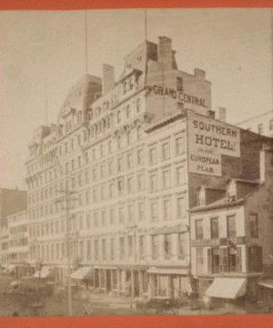 Grand Central Hotel. 1859?-1896