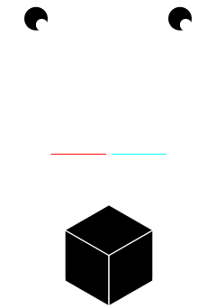 A basic diagram of the principle behind anaglyph images