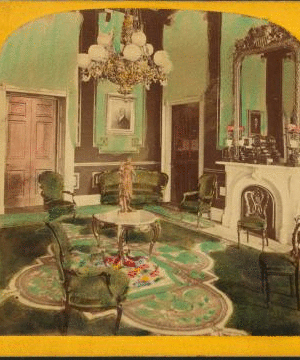 Green room in the President's House. 1870-1899 1870?-1899?