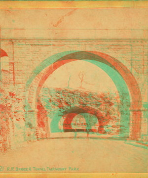 R. R. bridge & tunnel, Fairmount Park. 1860?-1910?