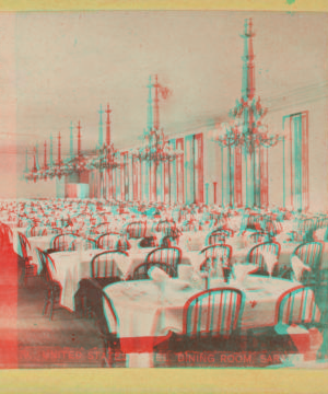 United States Hotel Dining Room, Saratoga. [ca. 1875] [1865?-1880?]