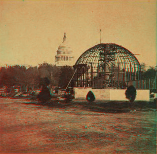 View in U.S. Botanical Garden, west side of Capitol. 1860-1880 1860?-1880?