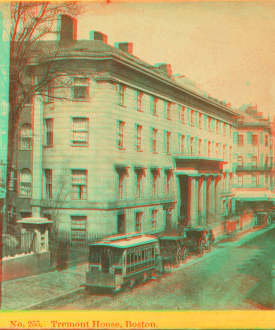 Tremont House, Boston. [ca. 1865] 1869?-1885?