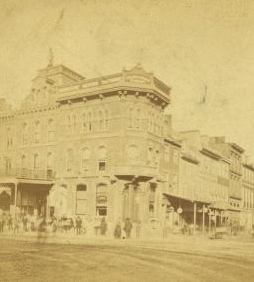 [Business corner looking from Penn Square.] 1865?-1885?