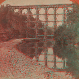 Reflection of Bridge in Canal. [ca. 1870] [1858?-1885?]