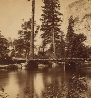 The Bridge, Yosemite Valley, Mariposa County, Cal. 1861-1873 1861-1878?