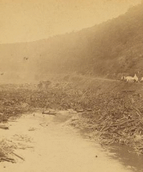 [Ruins] from the bridge, Johnstown, Pa. 1889