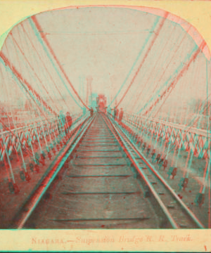 Niagara, Suspension Bridge R.R. track. [1858?-1859?]