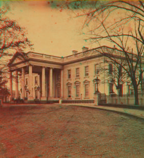 The President's House from the Eastern Carriage Entrance. 1860-1880 1860?-1880?