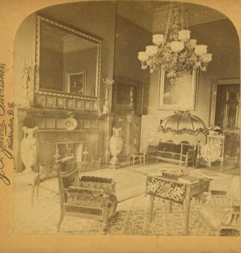 Red Room in President's Mansion, Washington, D.C. 1870-1899 1870?-1899?