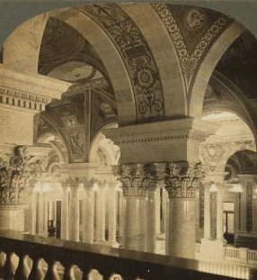 A Poem in Marble Columns and Frescoed Walls, Congressional Library, Washington, D.C., U.S.A. 1903 1890?-1910?
