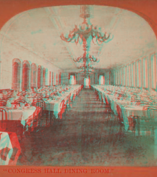 Congress Hall Dining Room. [1870?-1880?]