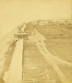 [Birds-eye view of Oak Bluffs.] 1868?-1880?