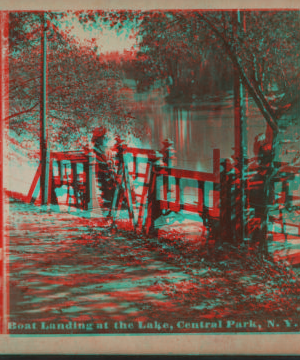 Boat landing at the lake, Central Park, N.Y. [1865?-1905?]