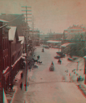 [A winter view in Meriden.] 1870?-1890?