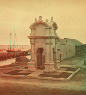 Canopy over Plymouth Rock. 1865?-1905?