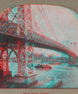 East River Bridge. 1858?-1905? [ca. 1900]