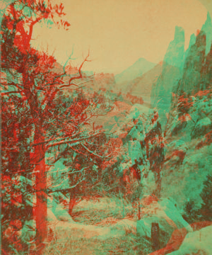 Glen Eyrie from Echo Rock. 1870?-1890?