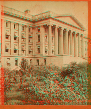 U.S. Treasury Building, Washington, D.C.. [ca. 1865-ca.1885] 1860?-1915?