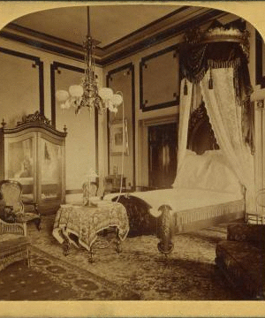 State Bed Room in President's House. 1870-1899 1870?-1899?