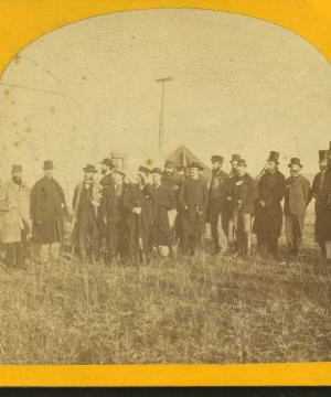 Representatives of the press with the excursion. 1866