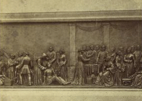 [Detail of a bas relief at the base of the Soldiers' and Sailors' Monument.] 1860?-1890?