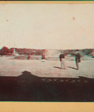 Central Park, New York. [Bethesda Fountain in the distance.] 1860?-1890?