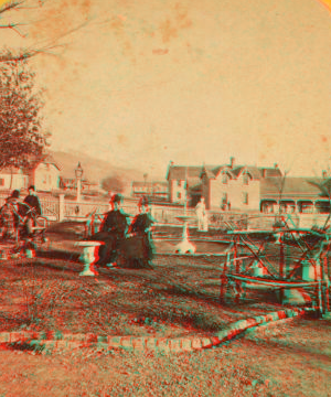 View of Camp Douglas from residence of commanding officer, looking south. 1865?-1897