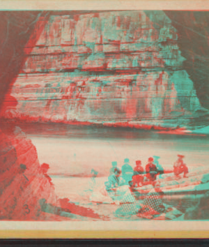 Looking out from the cave, Glens Falls, N.Y. [1860?-1880?]