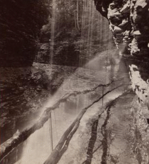Through the spray, Watkins Glen. 1870?-1880?