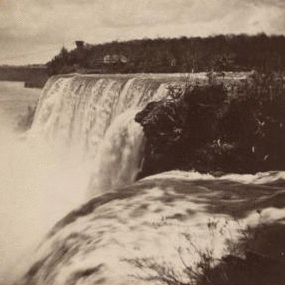 American Falls from Goat Island. 1869?-1880?