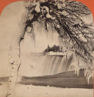 American Fall, through Ice Arch. 1865?-1880?