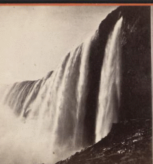 Niagara - The Horse Shoe-Fall, from under Table Rock. [1863?-1880?]