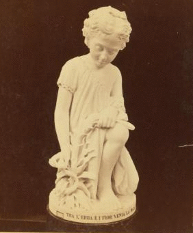 [Sculpture] "Girl and serpent." 1876